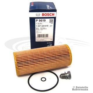 Bosch - 1 457 429 619 - Ölfilter - VAG + Ablaßschraube