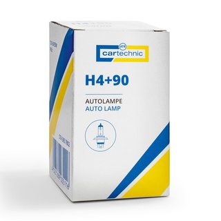 Cartechnic H4-Lampe +90% - 12V 