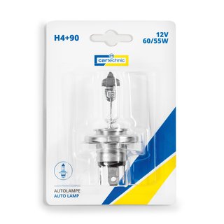 Cartechnic H4-Lampe +90% - 12V - Blister