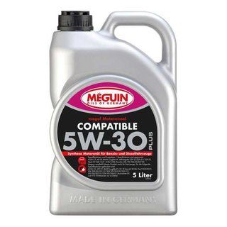 Motorl Meguin 6562 megol Compatible SAE 5W-30 Plus 5 Liter