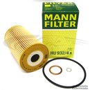 Mann Filter - HU 932/4 x - metallfreier Ölfilter - Unimog...